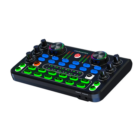 HD X60 Sound Card English Version Professional Audio Mixer for Karaoke Broadcast KTV Singing Live Sound Mixer - V.I.P Digital Presence