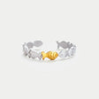 925 Sterling Silver Fish Open Ring - V.I.P Digital Presence