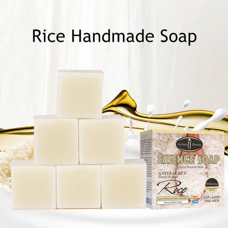 Rice Handmade Soap Body Skin Brightening Moisturizing 100g Handmade Soap Melaninsoap - V.I.P Digital Presence