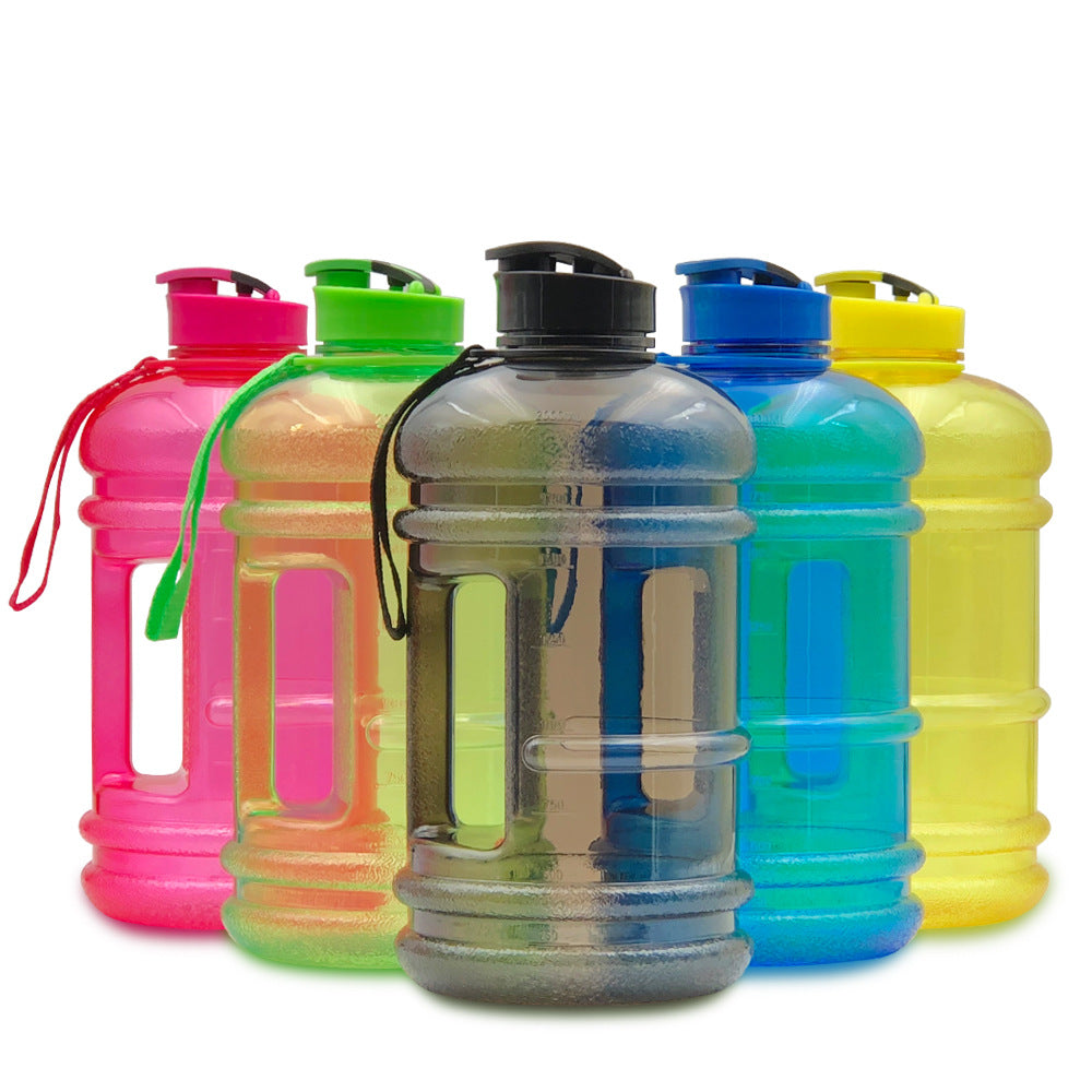 2.2L Gym Large Capacity PETG Sports Bottle Plastic Dumbbell Water Bottle Portable Bucket Cup - V.I.P Digital Presence