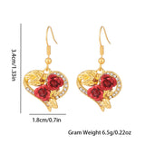 Creative Love Rose Heart Pendant Necklace For Women Exquisite Zircon Forever Necklace Romantic Valentines Day Jewelry - V.I.P Digital Presence