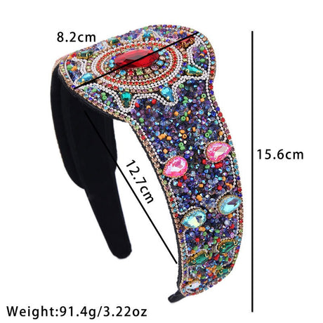 Baroque Palace Style Heavy Industries Full Diamond Hair Hoops Female - V.I.P Digital Presence