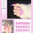 Nail Art Fake Nails Stiletto Tips Clear Press on Long False with Glue Coffin Stick Display Full Cover Artificial Designs Matte - V.I.P Digital Presence