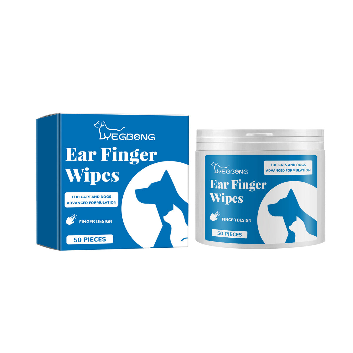 Pet Finger Wipes, Ear Care Finger Cover Ear Wax Ear Mite Cleaning Care ...