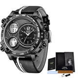 Lige Business Electronic Watch Dual Display Multi Function Low Cost Watch Men's Sports Waterproof Watch - V.I.P Digital Presence