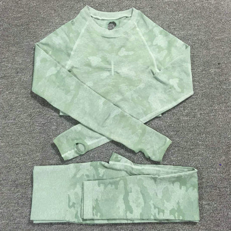 2PCS Camouflage Camo Yoga Set Sports Wear For Women Gym Fitness Clothing Booty Yoga Leggings + Sport Bra GYM Sport Suit Femme - V.I.P Digital Presence