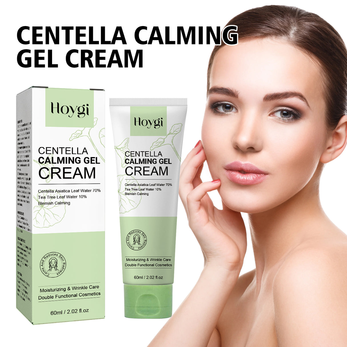 Crema facial en gel que aclara manchas y líneas finas, repara enrojecimiento y poros delicados, crema facial hidratante suave.