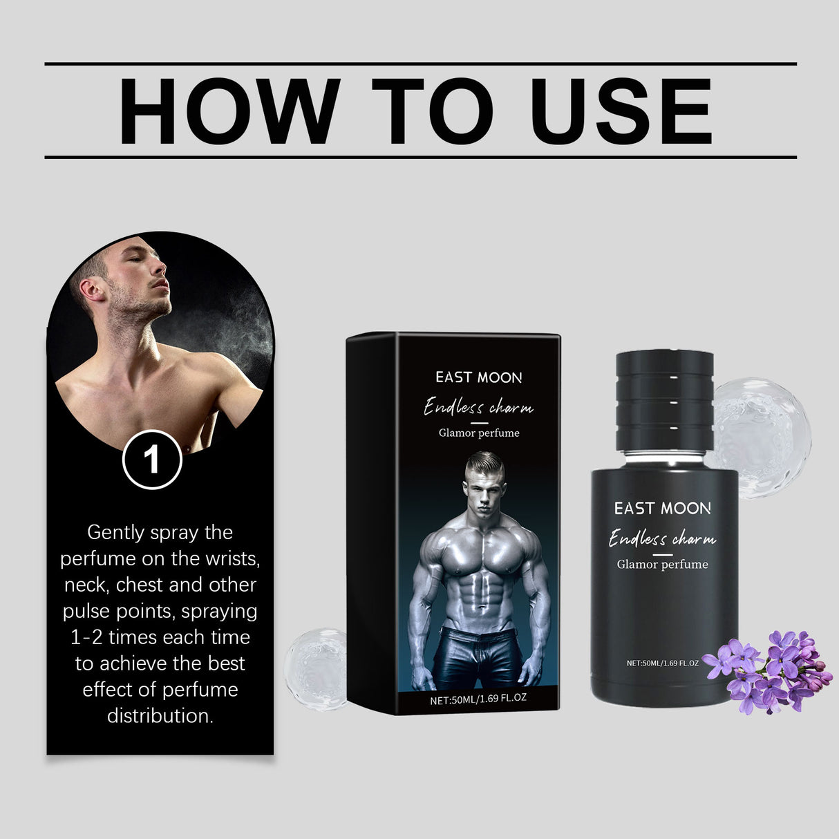 Attractive Men Light Scent, Exude Charming Date Fragrance Fragrance Portable Sandalwood Perfume - V.I.P Digital Presence