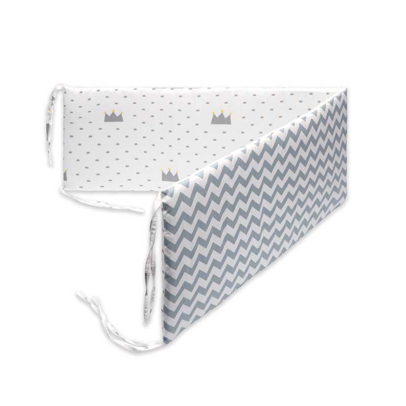 Print Baby Bed Bumper Double-faced Detachable Newborn Crib Around Cot Protector Kids Room Decor - V.I.P Digital Presence