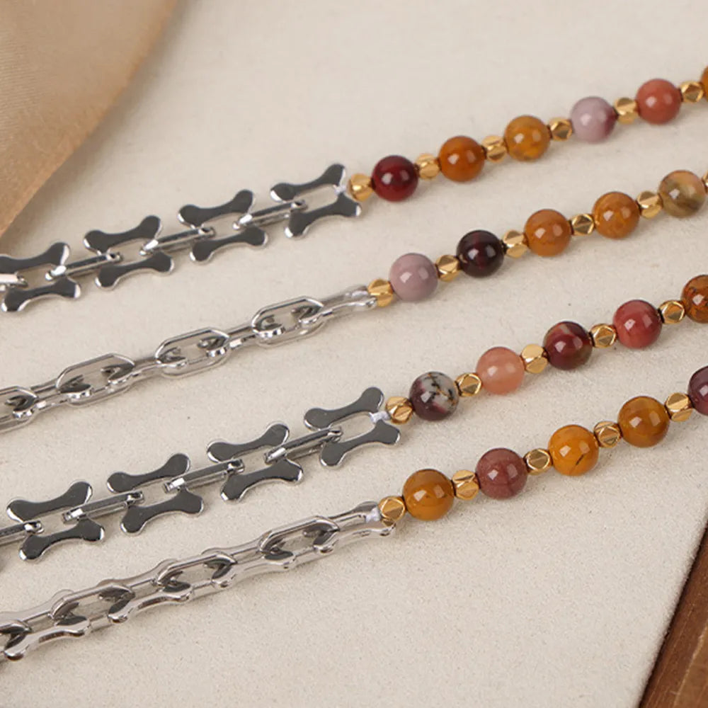 Titanium Steel Egg Yolk Stone Necklace - V.I.P Digital Presence