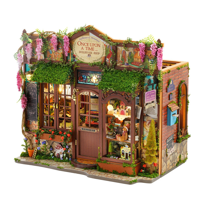 DIY wooden fairy-tale Wonderhous: mini bookends, assembleable houses, gifts, home decor - V.I.P Digital Presence