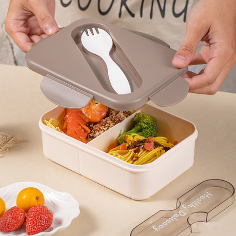 Japanese style simple portable compartment lunch box microwaveable lunch box - V.I.P Digital Presence
