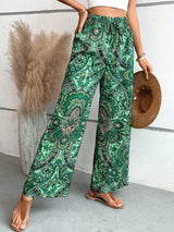 Printed Wide Leg Pants - V.I.P Digital Presence
