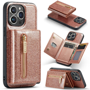 M3 For iPhone 14 Pro Max Glitter Wallet Protective Case iPhone 14 Pro Two In One Magnetic Phone Case - V.I.P Digital Presence