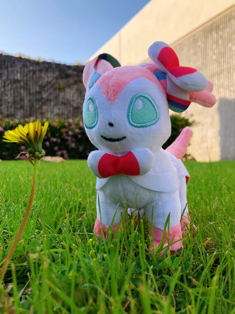 20cm Pokemon Sylveon Plush Toy Kawaii Anime Eevee Espeon Jolteon Vaporeon Stuffed Animal Doll for Children Christmas Gift - V.I.P Digital Presence