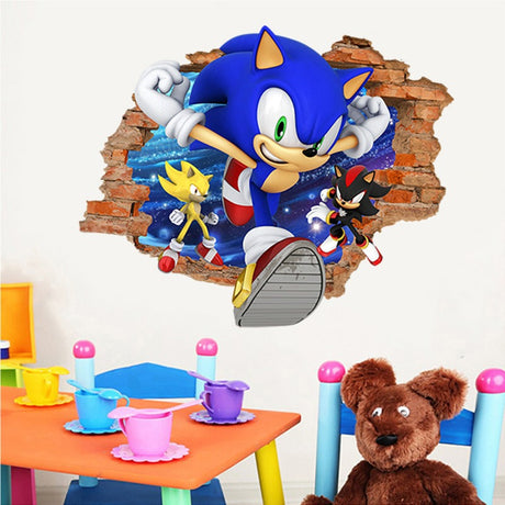 Sonic Stickers Cartoon Anime Super Mario Self Adhesive PVC Decoration Mario Stickers - V.I.P Digital Presence