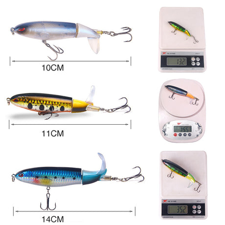 Luya Bait Propeller Tractor Bait 15g 11cm Floating Pencil Wave Climbing Bait Fishing Gear Products - V.I.P Digital Presence