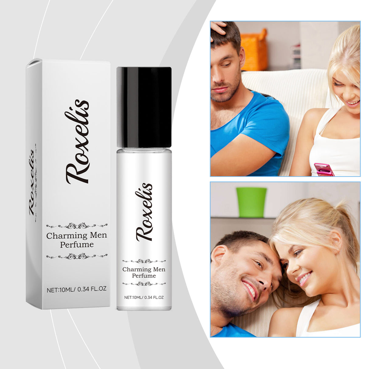 Men's Floral Pheromones Fragrance Lasting Fragrance Exudes Male Charm Niche Wooden Portable Ball Bearing Perfume - V.I.P Digital Presence