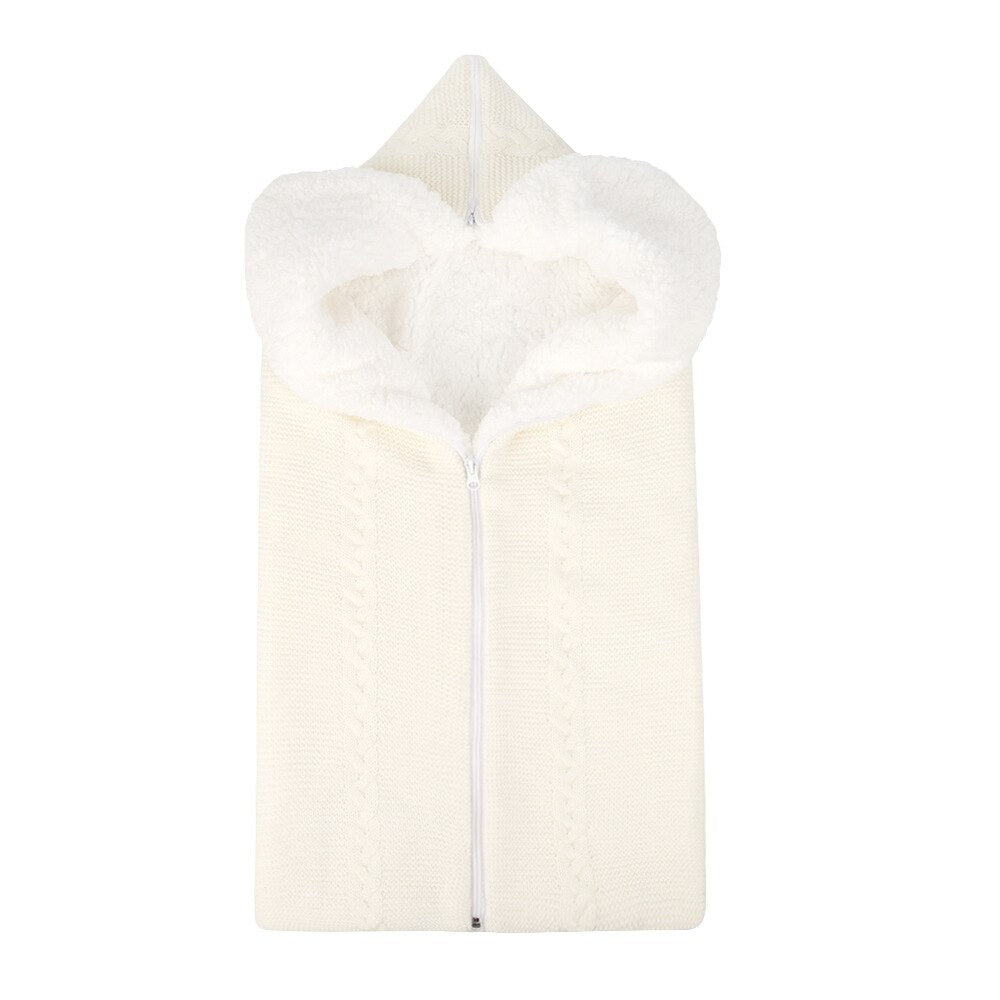 Baby Sleeping Bag Newborn Winter Warm Infant Button Knit Swaddle Wrap Swaddling Stroller  Toddler Blanket Envelope Sleepsacks - V.I.P Digital Presence