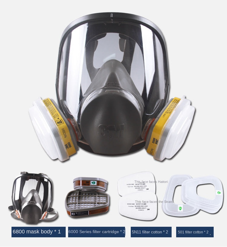 3M Mask 6800 Full Face Protective Mask Anti Paint Spray Odor Anti Industrial Dust Gas Mask - V.I.P Digital Presence