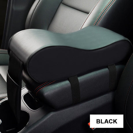 Leather Car Central Armrest Pad Black Auto Center Console Arm Rest Seat Box Mat Cushion Pillow Cover Vehicle Protective Styling - V.I.P Digital Presence