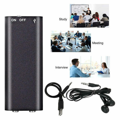 X2 Conference Recording Pen Mp3 Ai Intelligent High-Definition Noise Reduction Recording Pen - V.I.P Digital Presence