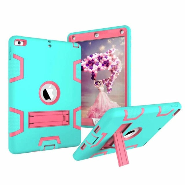 Armor Case For iPad2 iPad3 iPad4 Kids Safe Heavy Duty Silicone Hard Cover For Ipad 4 3 2 iPad 3 2 Tablet Case