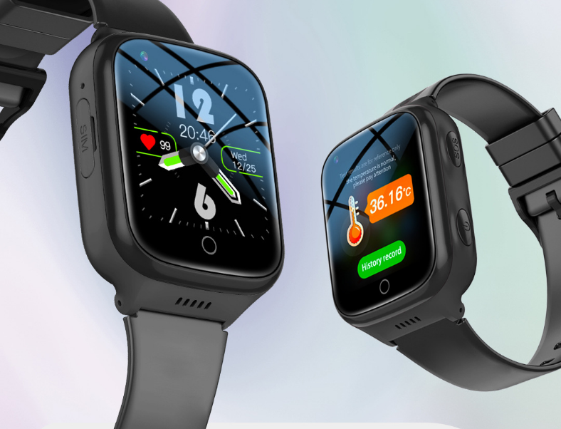 New K9L Elderly Phone Watch Temperature Fall Prevention Alarm Heart Rate Blood Pressure 4G Full Network Elderly Location Watch - V.I.P Digital Presence