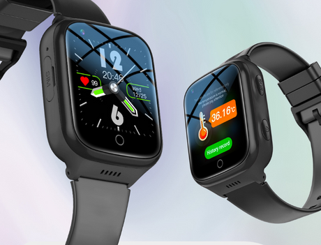 New K9L Elderly Phone Watch Temperature Fall Prevention Alarm Heart Rate Blood Pressure 4G Full Network Elderly Location Watch - V.I.P Digital Presence