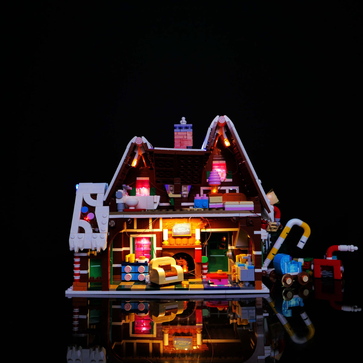 Building block lighting compatible with LEGO winter Christmas series 10267 gingerbread house LED remote control lighting - V.I.P Digital Presence