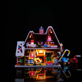 Building block lighting compatible with LEGO winter Christmas series 10267 gingerbread house LED remote control lighting - V.I.P Digital Presence