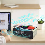 Time display wireless charging Bluetooth speaker compatible clock function thermometer wireless - V.I.P Digital Presence
