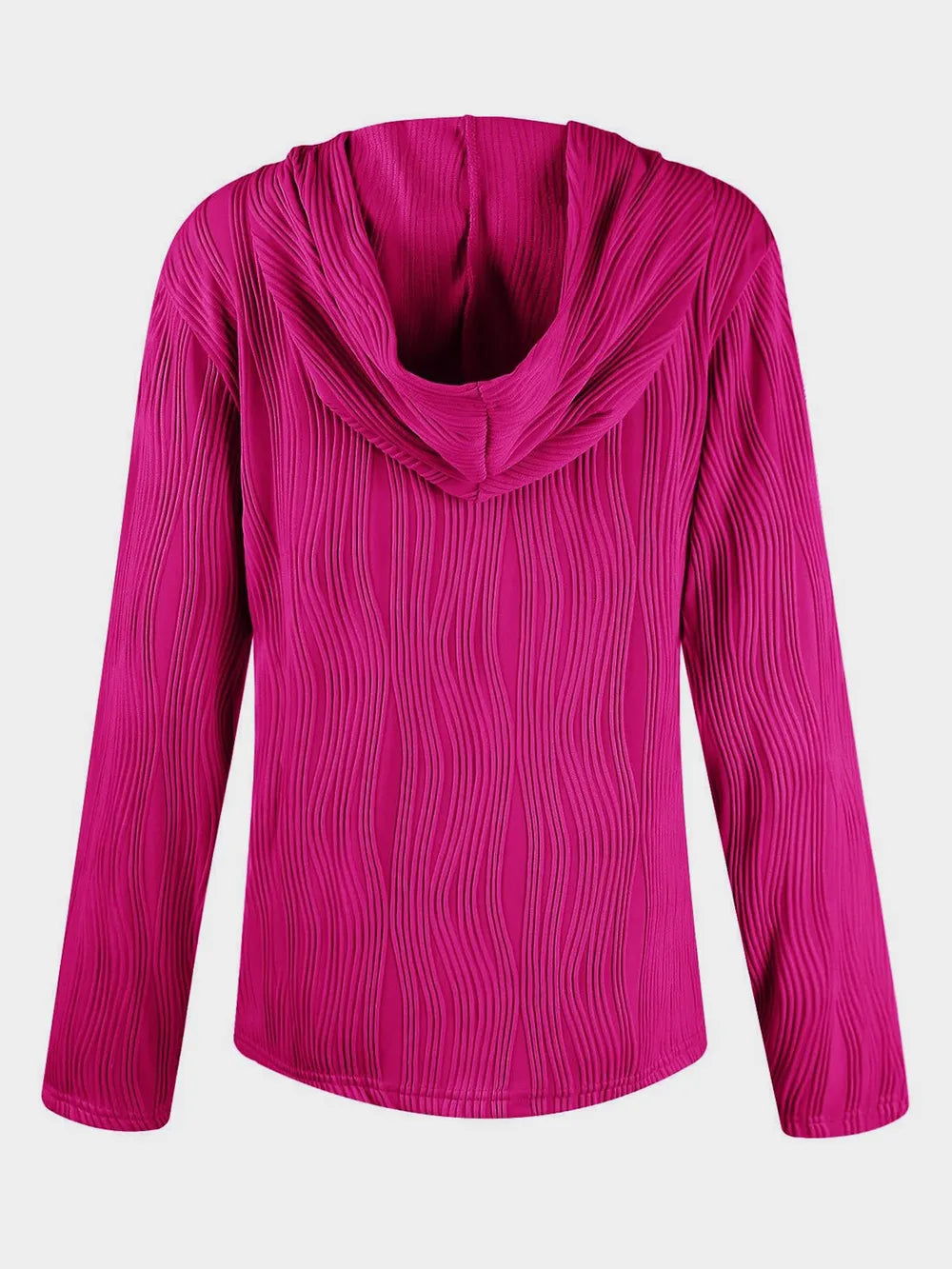Textured Long Sleeve Hoodie - V.I.P Digital Presence
