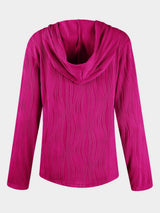 Textured Long Sleeve Hoodie - V.I.P Digital Presence