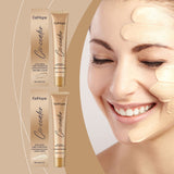 Small Gold Tube Foundation Concealer, Natural Lightweight Skin Concealer Not Easy To Remove Makeup Moisturizing Liquid Foundation - V.I.P Digital Presence