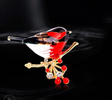 CINDY XIANG Cute Vivid Bird Brooches For Women Winter Animal Design Pin Branch Accessories 3 Colors Available High Quality - V.I.P Digital Presence