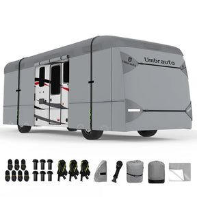 Umbrauto Class A RV Cover Upgraded Heavy Duty 7 Layers Top Windproof Breathable Class A Motorhome Camper Cover,Grey - V.I.P Digital Presence