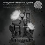 Tactical Vest for Men, Airsoft Vest, Black Molle Vest and Cap Protective Equipment, Tactical Airsoft Gear - V.I.P Digital Presence