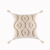 Tassels Cushion Cover 45x45cm Beige White Pillow Covers Decorative Pillow Case Square Home Boho Decor Macrame Pillowcase - V.I.P Digital Presence