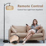 Arc Floor Lamp with Remote Control, Dimmable LED Floor Lamp with 3 Color Temperature Boho Farmhouse Tall Pole Lamp - V.I.P Digital Presence