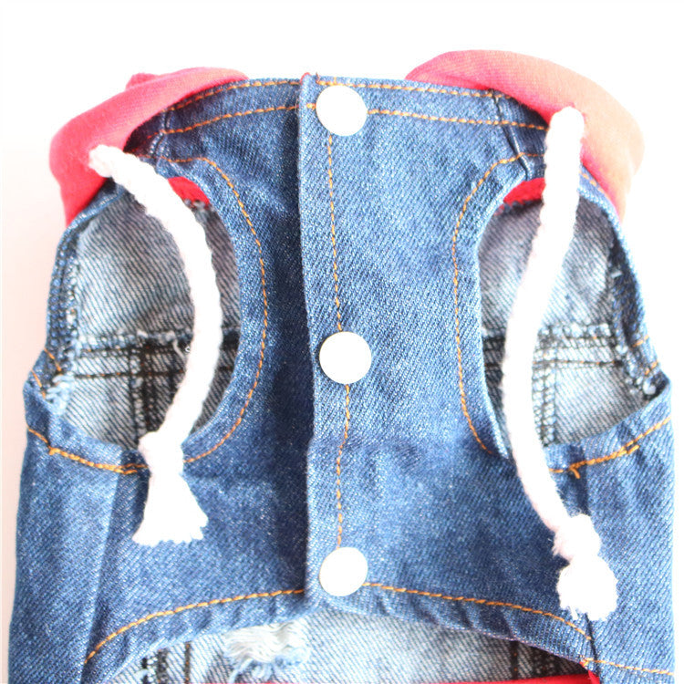 Pet clothes are better than teddy bears, teddy dogs, spring and summer outfits, ripped denim vests, and small vests - V.I.P Digital Presence