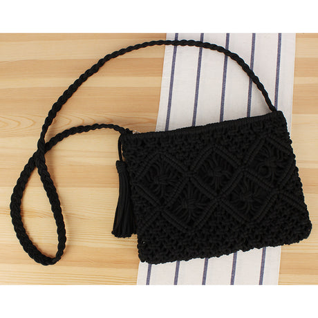 Tassel Handheld Woven Bag Retro Handheld Woven Bag Summer Vacation Tourism Beach Bag - V.I.P Digital Presence
