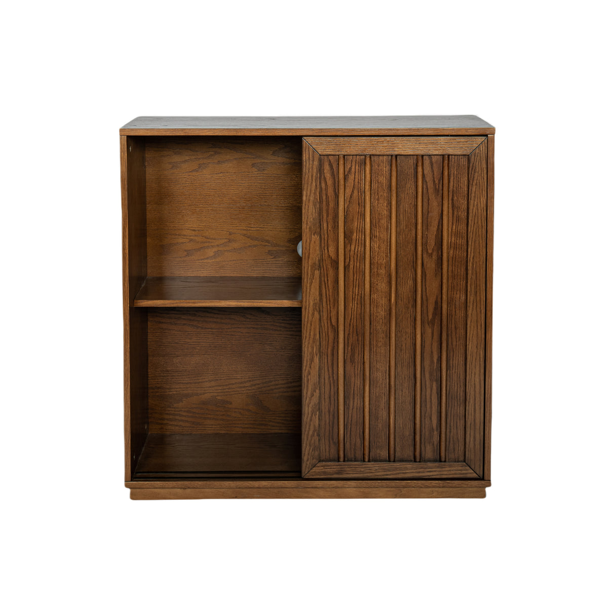 Medieval side panel with 2 sliding doors and solid wood decorative strips, storage cabinet - V.I.P Digital Presence