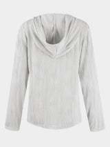 Textured Long Sleeve Hoodie - V.I.P Digital Presence