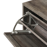 4 Door Shoe Rack, Freestanding Modern Shoe Storage Cabinet, for Entryway - V.I.P Digital Presence