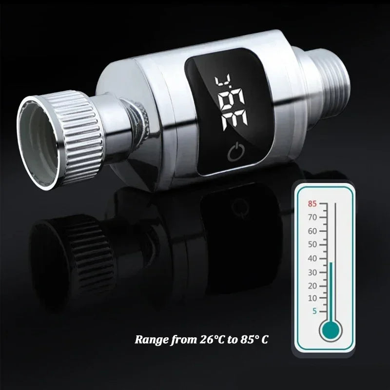 Bathroom Tub Shower Faucets Water Thermometer Electricity LED Display ABS Bathtub Water Temperature Monitor for Home Shower - V.I.P Digital Presence