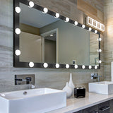 63x24 inch illuminated full body makeup mirror with 3 color modes. Makeup room bedroom wall mounted touchscreen floor mirror i