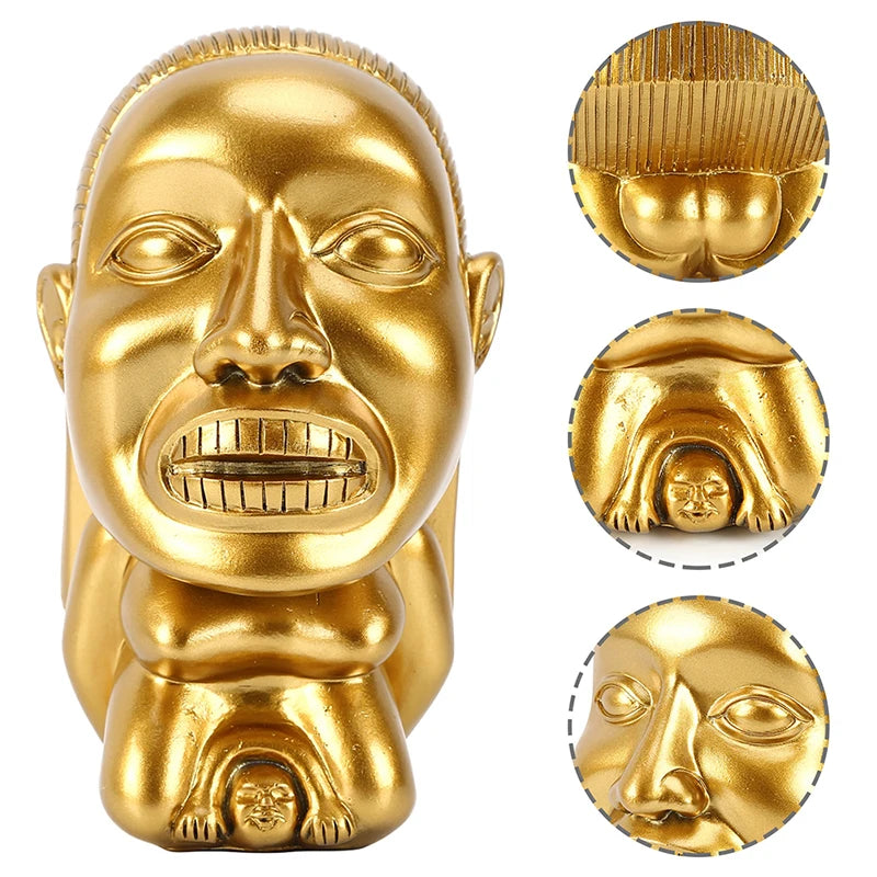 Indiana Jones Idol Golden Fertility Statue Resin Fertility Idol Sculpture with Eye Scale Raiders of The Lost Ark Cosplay Props - V.I.P Digital Presence
