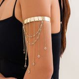 Western style beaded tassel arm chain jewelry Bohemian love arm bracelet for women - V.I.P Digital Presence