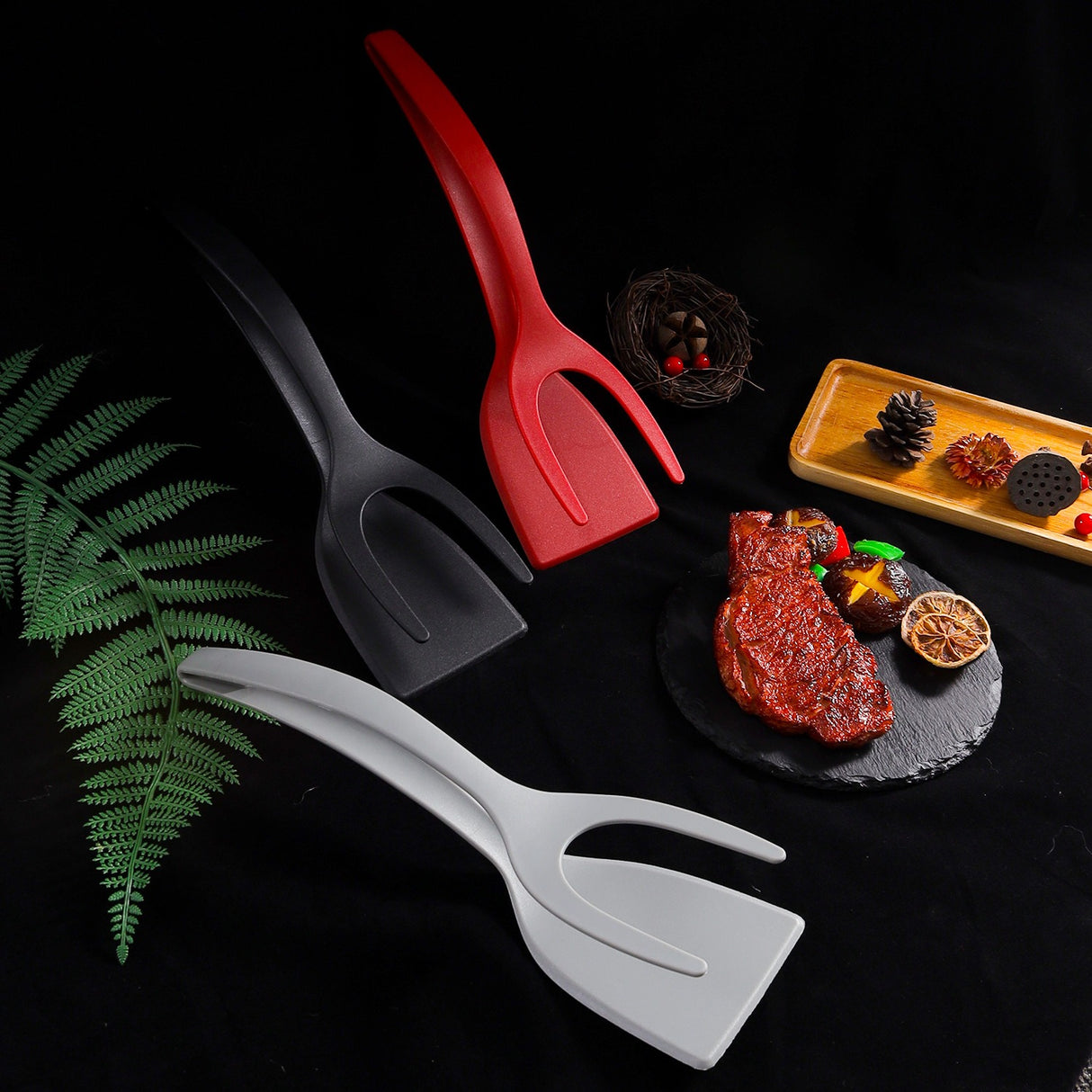 Pancake toasted bread fried egg clip fried egg flipping shove kitchen tool egg shovel beef steak shovel two in one - V.I.P Digital Presence